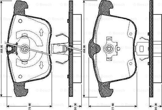 BOSCH 0 986 TB2 867 - Bremžu uzliku kompl., Disku bremzes ps1.lv