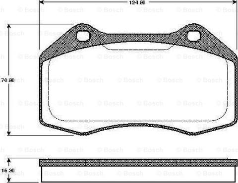 BOSCH 0 986 TB2 885 - Bremžu uzliku kompl., Disku bremzes ps1.lv