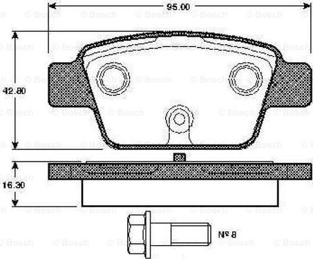 BOSCH 0 986 TB2 837 - Bremžu uzliku kompl., Disku bremzes ps1.lv