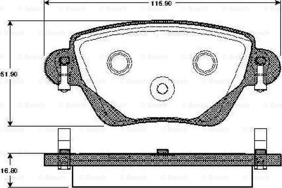 BOSCH 0 986 TB2 820 - Bremžu uzliku kompl., Disku bremzes ps1.lv