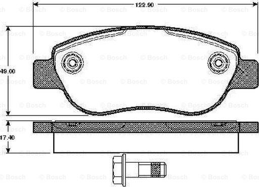 BOSCH 0 986 TB2 874 - Bremžu uzliku kompl., Disku bremzes ps1.lv