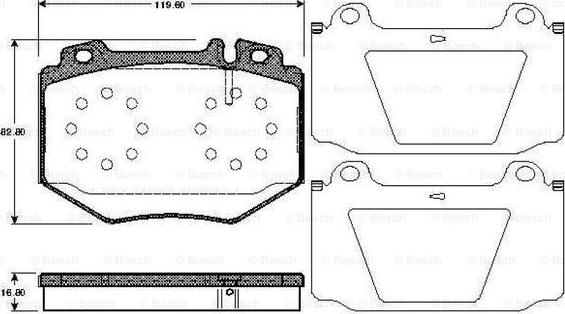 BOSCH 0 986 TB2 871 - Bremžu uzliku kompl., Disku bremzes ps1.lv