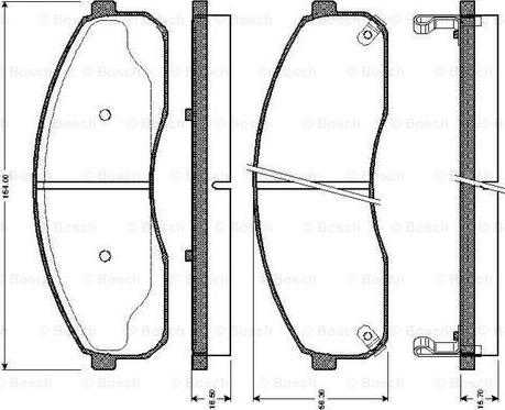 BOSCH 0 986 TB2 395 - Bremžu uzliku kompl., Disku bremzes ps1.lv