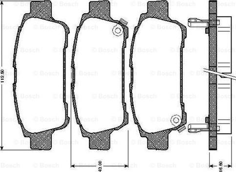 BOSCH 0 986 TB2 393 - Bremžu uzliku kompl., Disku bremzes ps1.lv