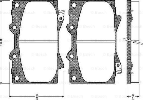 BOSCH 0 986 TB2 348 - Bremžu uzliku kompl., Disku bremzes ps1.lv