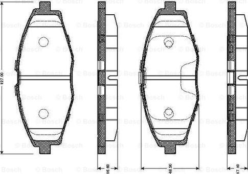 BOSCH 0 986 TB2 342 - Bremžu uzliku kompl., Disku bremzes ps1.lv