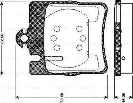 BOSCH 0 986 TB2 350 - Bremžu uzliku kompl., Disku bremzes ps1.lv