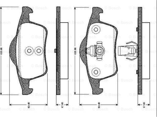 BOSCH 0 986 TB2 352 - Bremžu uzliku kompl., Disku bremzes ps1.lv