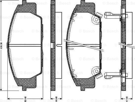 BOSCH 0 986 TB2 364 - Bremžu uzliku kompl., Disku bremzes ps1.lv