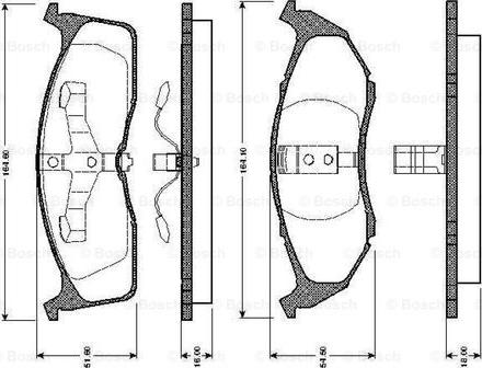 BOSCH 0 986 TB2 302 - Bremžu uzliku kompl., Disku bremzes ps1.lv