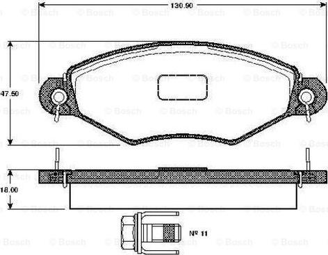 BOSCH 0 986 TB2 315 - Bremžu uzliku kompl., Disku bremzes ps1.lv