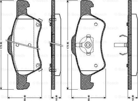 BOSCH 0 986 TB2 387 - Bremžu uzliku kompl., Disku bremzes ps1.lv