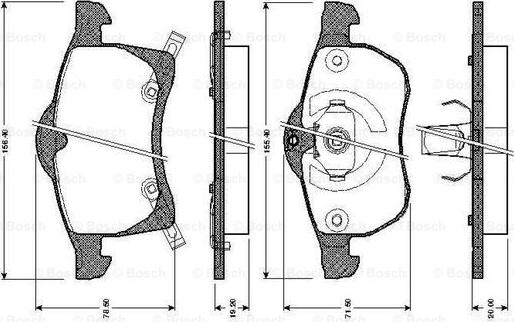 BOSCH 0 986 TB2 335 - Bremžu uzliku kompl., Disku bremzes ps1.lv