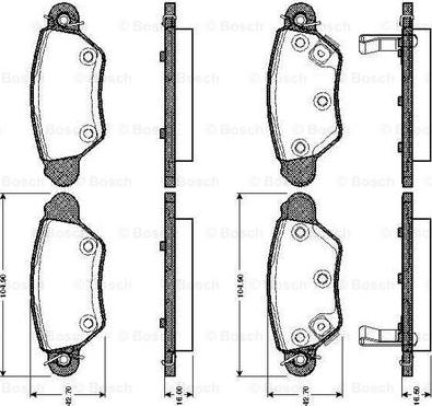 BOSCH 0 986 TB2 336 - Bremžu uzliku kompl., Disku bremzes ps1.lv