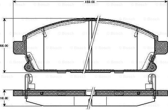 BOSCH 0 986 TB2 330 - Bremžu uzliku kompl., Disku bremzes ps1.lv