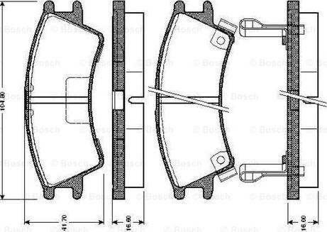 BOSCH 0 986 TB2 331 - Bremžu uzliku kompl., Disku bremzes ps1.lv