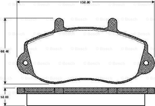 BOSCH 0 986 TB2 333 - Bremžu uzliku kompl., Disku bremzes ps1.lv