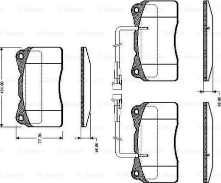 BOSCH 0 986 TB2 329 - Bremžu uzliku kompl., Disku bremzes ps1.lv