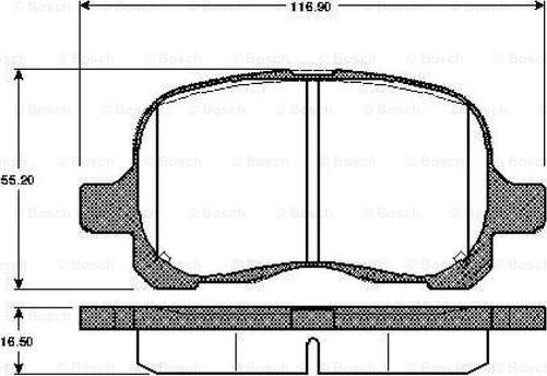 BOSCH 0 986 TB2 326 - Bremžu uzliku kompl., Disku bremzes ps1.lv