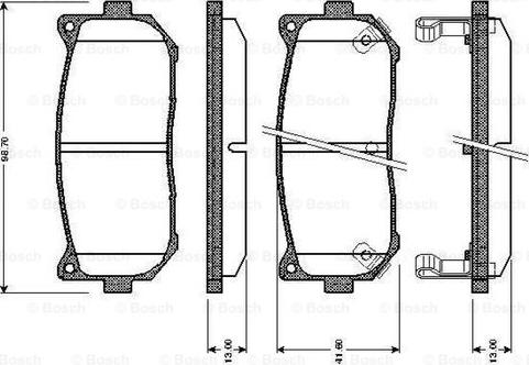 BOSCH 0 986 TB2 321 - Bremžu uzliku kompl., Disku bremzes ps1.lv