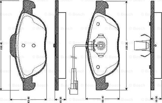 BOSCH 0 986 TB2 328 - Bremžu uzliku kompl., Disku bremzes ps1.lv