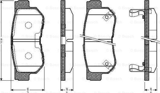 BOSCH 0 986 TB2 370 - Bremžu uzliku kompl., Disku bremzes ps1.lv