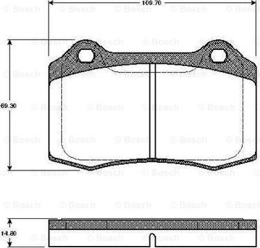 BOSCH 0 986 TB2 244 - Bremžu uzliku kompl., Disku bremzes ps1.lv