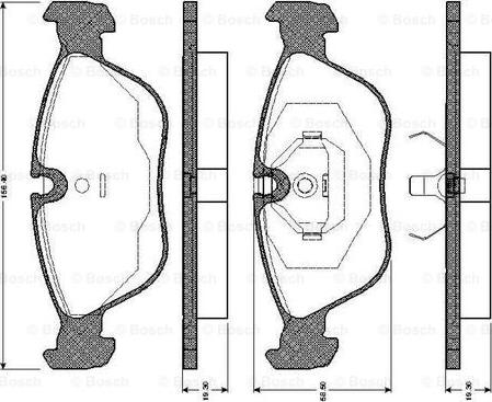 BOSCH 0 986 TB2 248 - Bremžu uzliku kompl., Disku bremzes ps1.lv