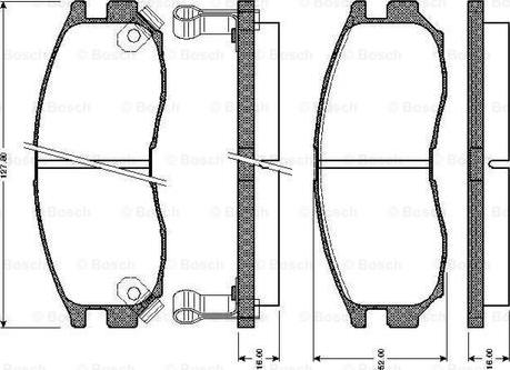 BOSCH 0 986 TB2 250 - Bremžu uzliku kompl., Disku bremzes ps1.lv