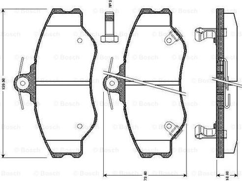 BOSCH 0 986 TB2 266 - Bremžu uzliku kompl., Disku bremzes ps1.lv