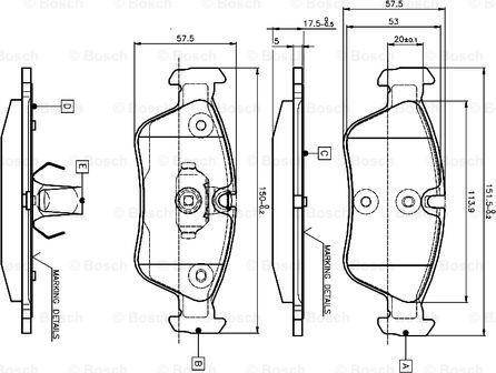 BOSCH 0 986 TB2 209 - Bremžu uzliku kompl., Disku bremzes ps1.lv