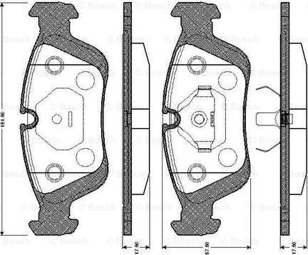 BOSCH 0 986 TB2 208 - Bremžu uzliku kompl., Disku bremzes ps1.lv