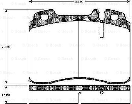 BOSCH 0 986 TB2 203 - Bremžu uzliku kompl., Disku bremzes ps1.lv