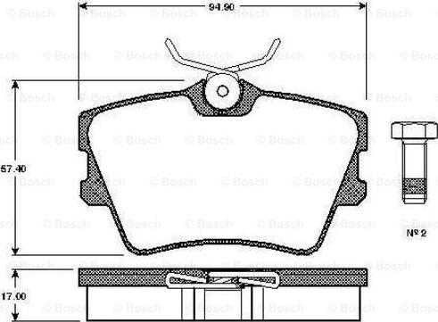 BOSCH 0 986 TB2 289 - Bremžu uzliku kompl., Disku bremzes ps1.lv