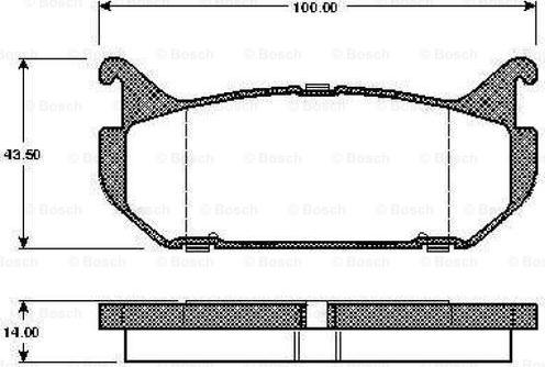 BOSCH 0 986 TB2 230 - Bremžu uzliku kompl., Disku bremzes ps1.lv