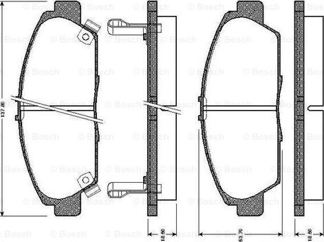 BOSCH 0 986 TB2 223 - Bremžu uzliku kompl., Disku bremzes ps1.lv