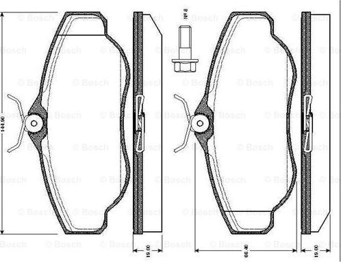 BOSCH 0 986 TB2 274 - Bremžu uzliku kompl., Disku bremzes ps1.lv