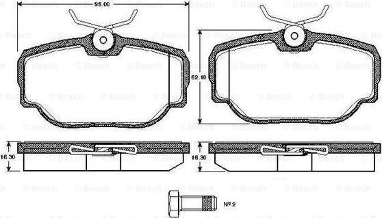 BOSCH 0 986 TB2 275 - Bremžu uzliku kompl., Disku bremzes ps1.lv