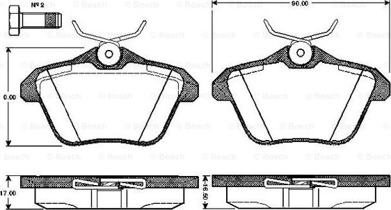 BOSCH 0 986 TB2 276 - Bremžu uzliku kompl., Disku bremzes ps1.lv