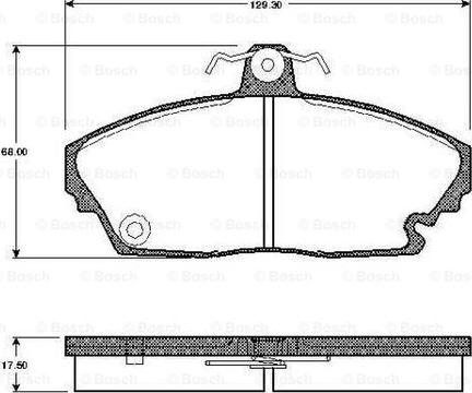 BOSCH 0 986 TB2 758 - Bremžu uzliku kompl., Disku bremzes ps1.lv