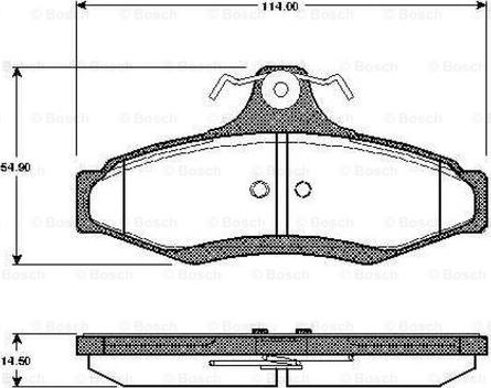 BOSCH 0 986 TB2 762 - Bremžu uzliku kompl., Disku bremzes ps1.lv