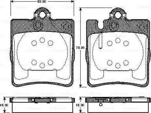 BOSCH 0 986 TB2 788 - Bremžu uzliku kompl., Disku bremzes ps1.lv