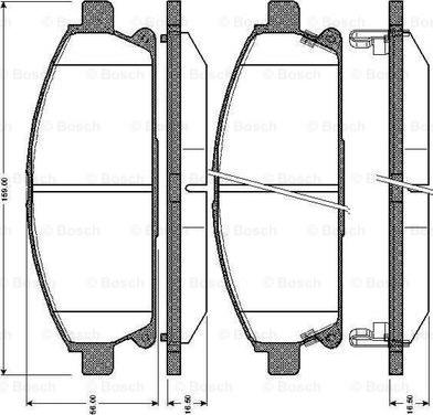 BOSCH 0 986 TB2 775 - Bremžu uzliku kompl., Disku bremzes ps1.lv