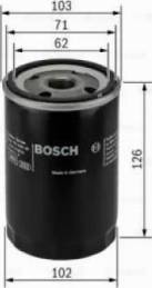 BOSCH 0 986 TF0 036 - Degvielas filtrs ps1.lv