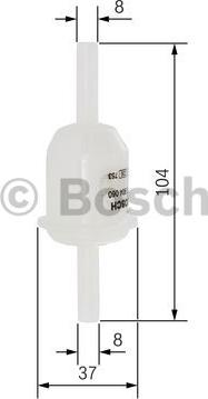 BOSCH 0 450 904 060 - Degvielas filtrs ps1.lv