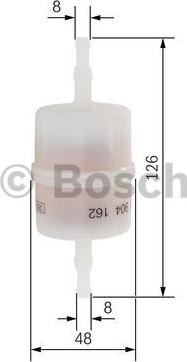 BOSCH 0 450 904 162 - Degvielas filtrs ps1.lv