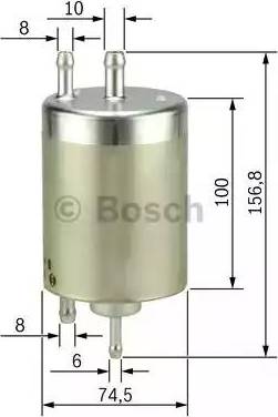 BOSCH 0 450 905 968 - Degvielas filtrs ps1.lv