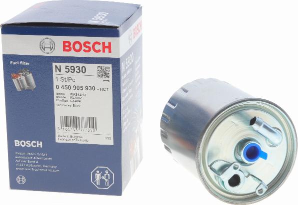 BOSCH 0 450 905 930 - Degvielas filtrs ps1.lv