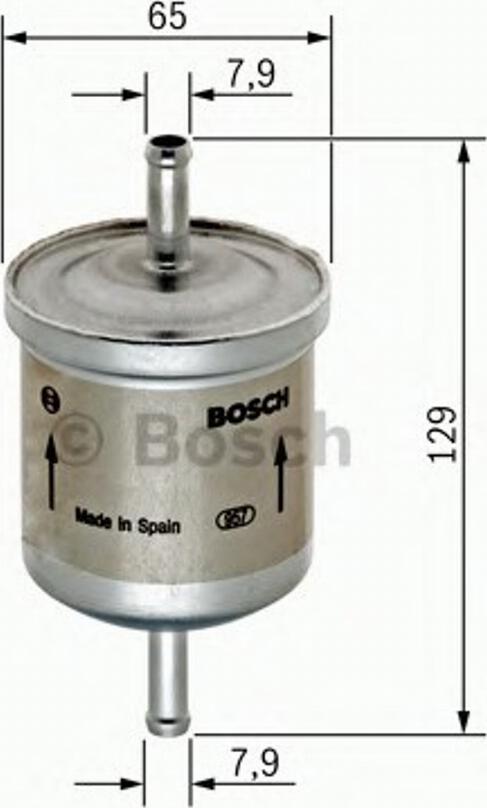 BOSCH 0450905974 - Degvielas filtrs ps1.lv