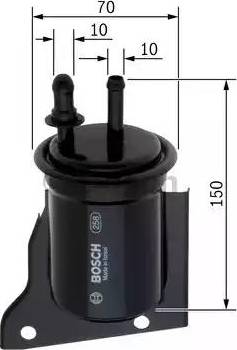 BOSCH 0 450 905 971 - Degvielas filtrs ps1.lv